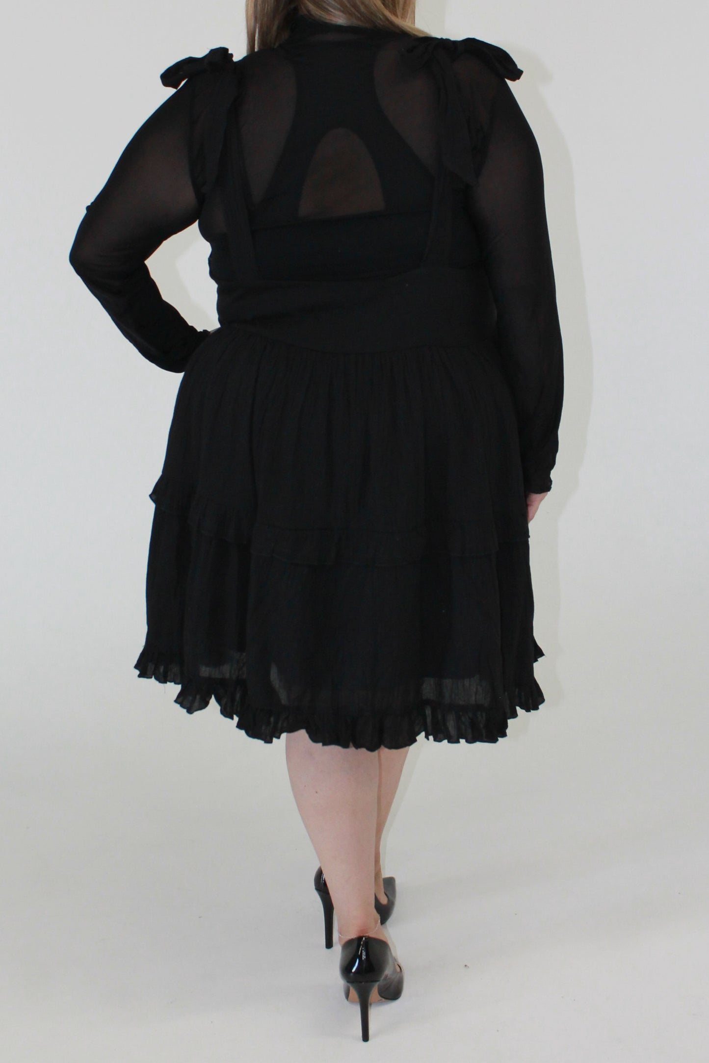 ELSIE SELF TIE STRAPED DRESS