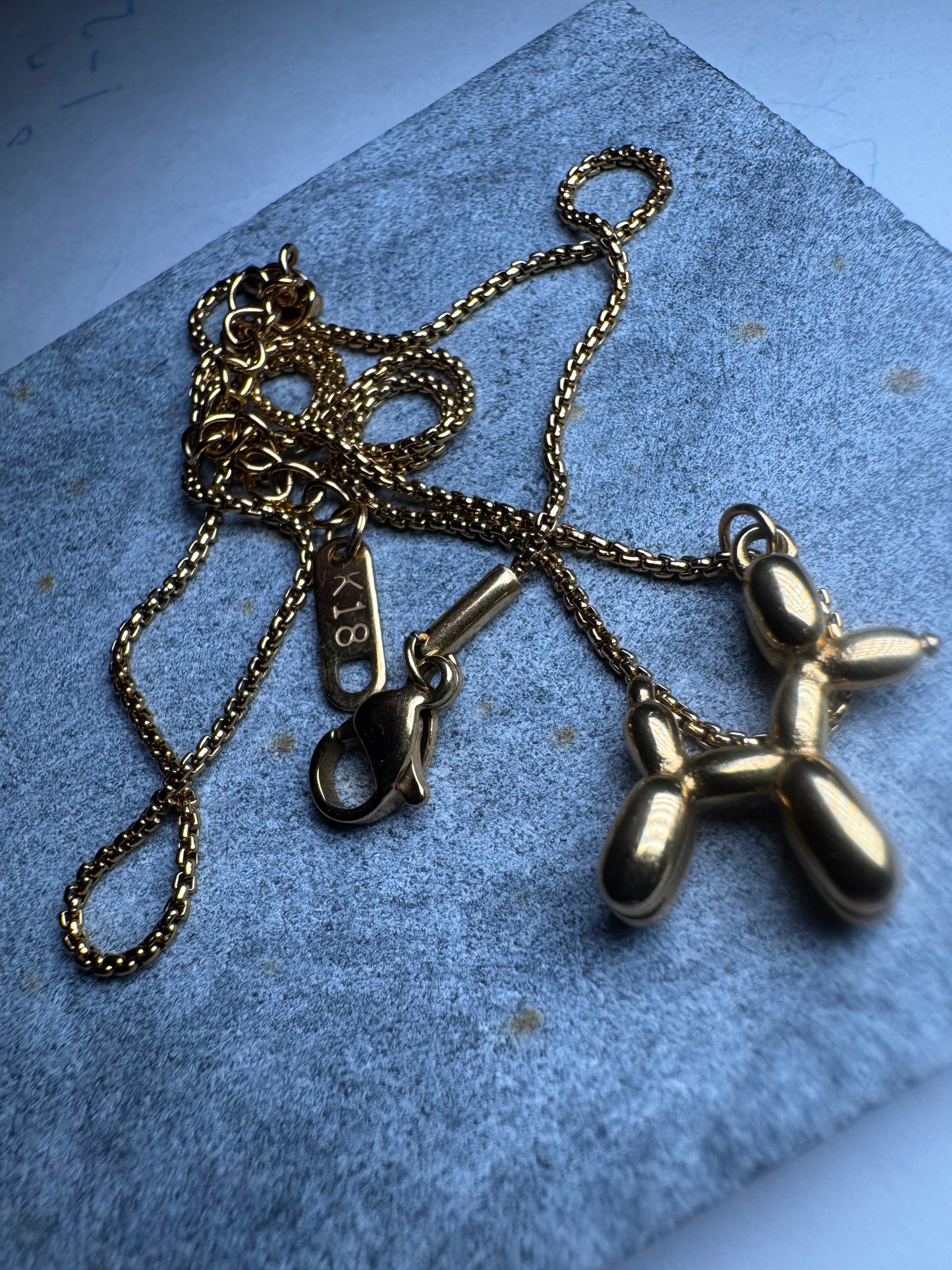 CODI 18K Gold Non-Tarnish Balloon Dog Necklace