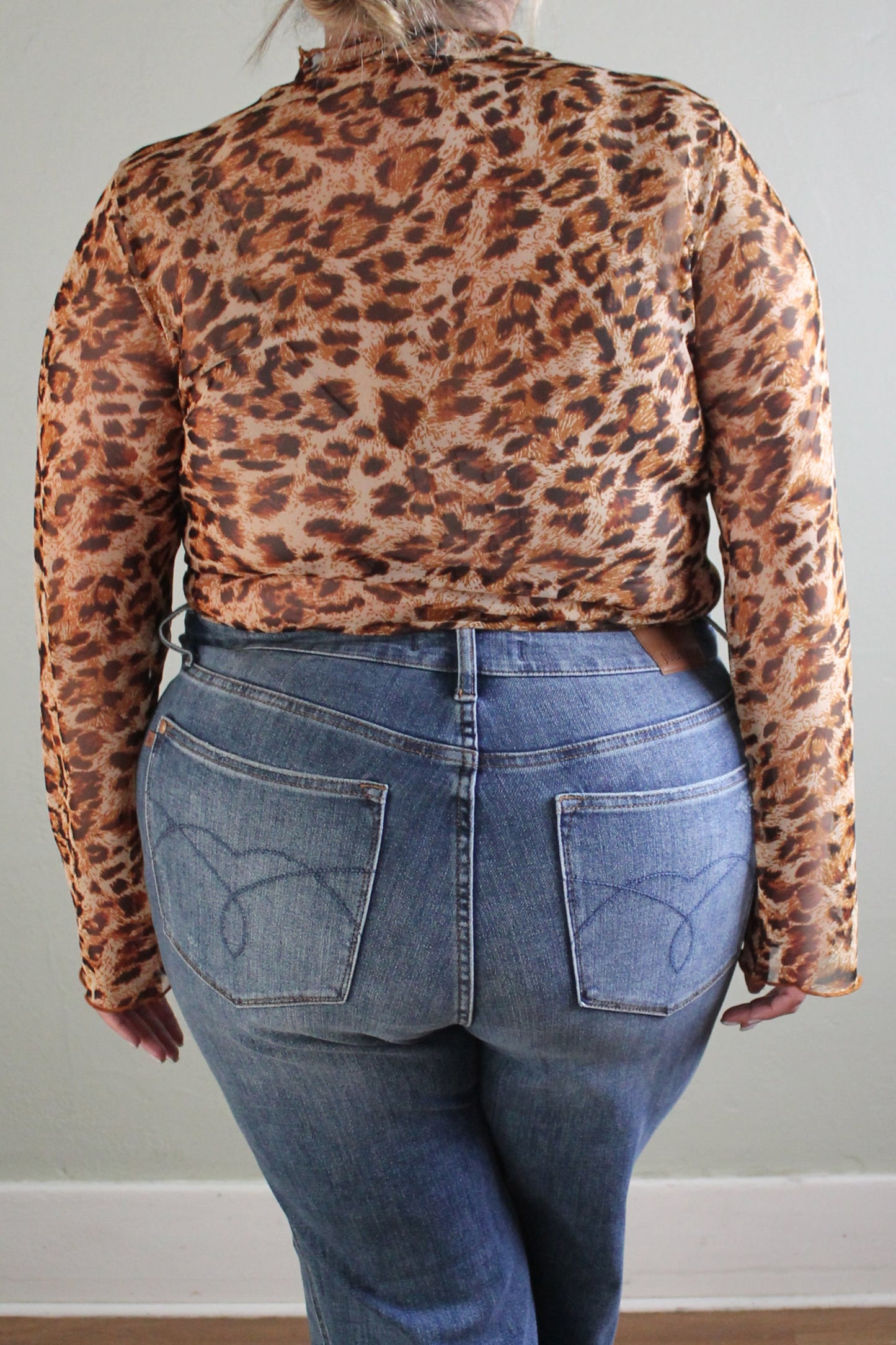ALICE Leopard Print Top-PLUS